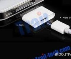Micro USB to 30Pin Charger Adapter For iPhone4/4S / iPad 2/3 / iPod