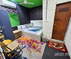 MN-1 ROOM FOR DAILY/HOURLY RENT(MAAFANNU,NEAR INDEX FURNITURE)CALL: 7651742//970
