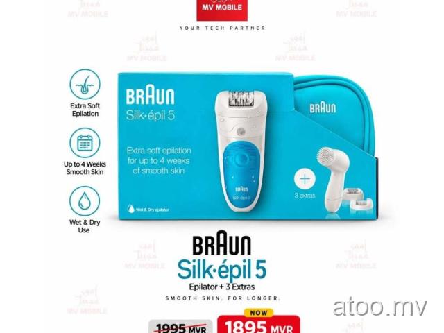 Braun Silkpil 5 5-230 epilator Wet & Dry Recharegable Trimmer Shaver - 7774634