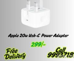 Apple 20W Usb-C Adapter Available 299/-Free Delivery Call 9993718