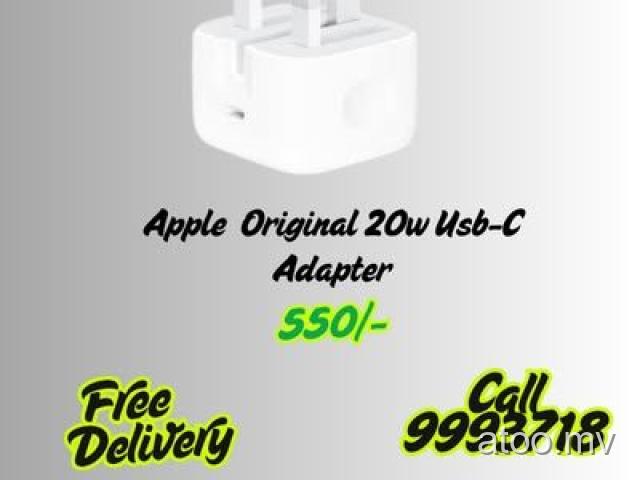 Apple Original 20W Usb-C Adapter Available 550/-Free Delivery Call 9993718