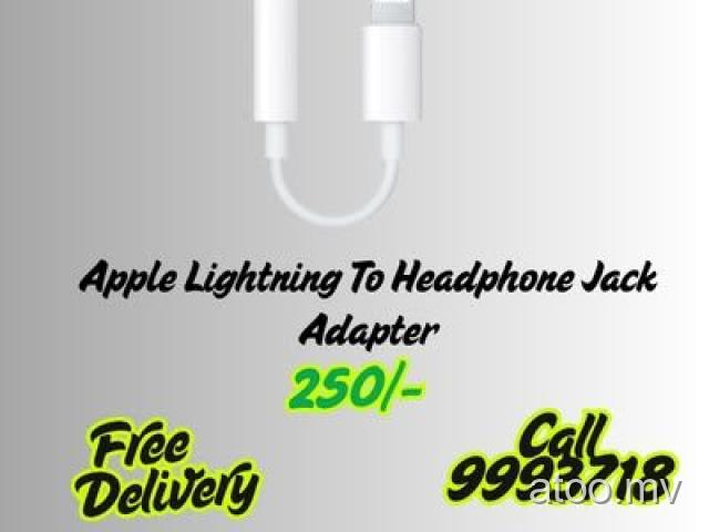 Apple Lightning To Headphone Jack Adapter 250/- Free Delivery 9993718