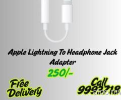 Apple Lightning To Headphone Jack Adapter 250/- Free Delivery 9993718