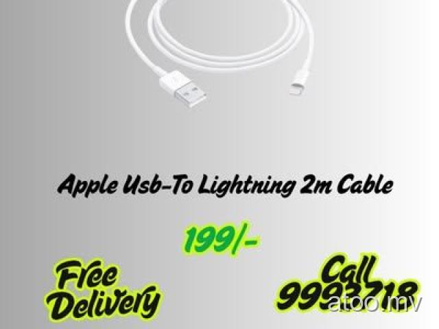 Apple Usb-To Lightning 2m Cable 199/- Free Delivery 9993718