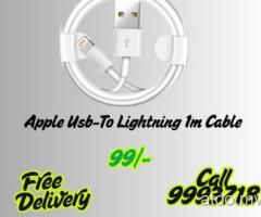 Apple Usb-To Lightning 1m Cable 99/- Free Delivery 9993718