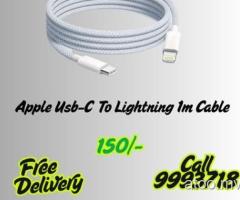 Apple Usb-C To Lightning 1m Cable 150/- Free Delivery 9993718