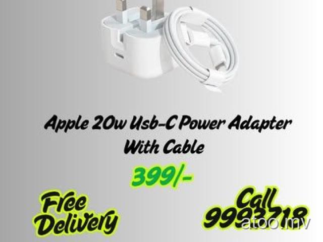 Apple 20w Usb-C Power Adapter With Cable 399/- Call 9993718