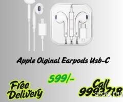 Apple Original Earpods Usb-C 599/- Free Delivery Call 9993718