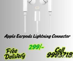 Apple Earpods Lightning Connector 299/- Free Delivery Call 9993718