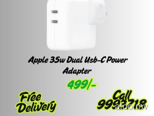 Apple 35w Dual Usb-C Power Adapter Free Delivary 499/- Call 9993718