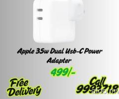 Apple 35w Dual Usb-C Power Adapter Free Delivary 499/- Call 9993718