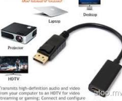 Displayport Display Port DP Male to HDMI Female Adapter Converter Cable 4K Audio