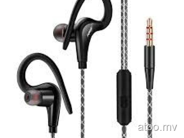 Waterproof IPX5 Earphone Sport Running Headphone Stereo Bass Headset With Mic