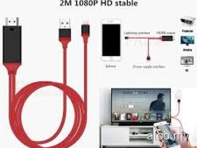 HDMI Lightning to HDMI Cable 1080P Audio Adapter Converter for iPhone 7 6S 8 X