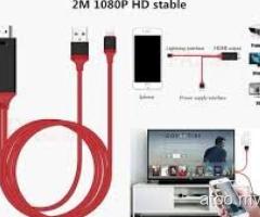 HDMI Lightning to HDMI Cable 1080P Audio Adapter Converter for iPhone 7 6S 8 X
