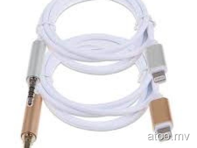 8pin to 3.5mm Male Jack Car AUX Audio Music Adapter Cable for iPhone 6S 7 8 Plus