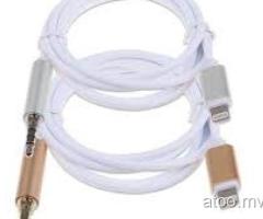 8pin to 3.5mm Male Jack Car AUX Audio Music Adapter Cable for iPhone 6S 7 8 Plus