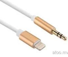 8pin to 3.5mm Male Jack Car AUX Audio Music Adapter Cable for iPhone 6S 7 8 Plus