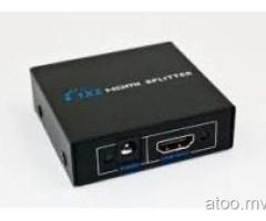 HDMI Splitter 1 In 2 Out With Powered Signal Amplifier(Call..7741753)