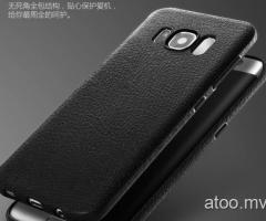 #2370 Luxury Shock-proof Slim Soft TPU Leather Cover Case For Samsung Galaxy S8+