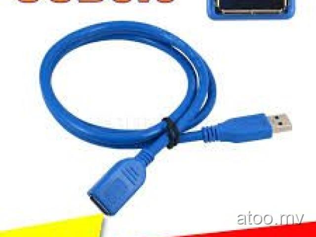 USB 3.0 Male to Male F/M Type A connector extension cable 30cm I4P4