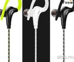 Earhook Earphones Waterproof Running Sports Bass Music Headset with mic